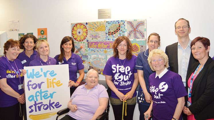 ​Mosaic unveiling kicks of Action on Stroke Month at Blackpool Victoria Hospital