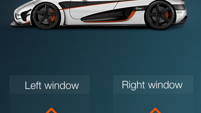 Koenigsegg One:1 app Car Convenience