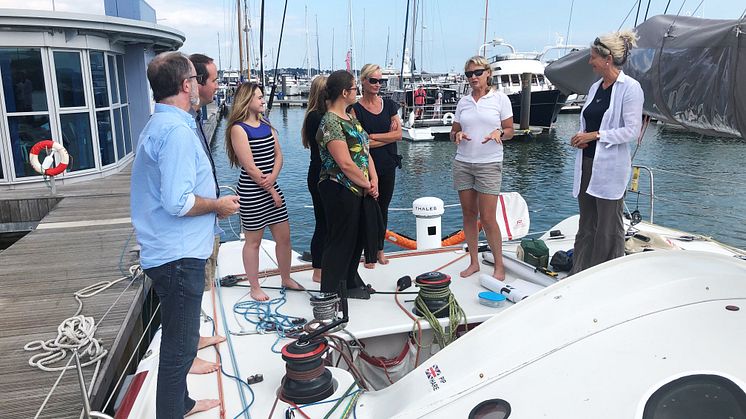 Pip shows the Saltwater team around Superbigou