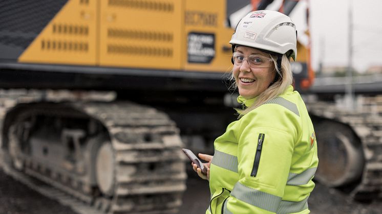 Pernilla Wahlgren på VSM Entreprenad använder appen