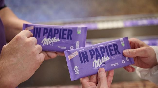 ​​​​​​Limitierte Edition: Milka testet Tafelschokolade in Papier verpackt