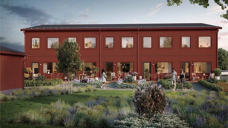 De 16 enheterna kommer att byggas som radhus