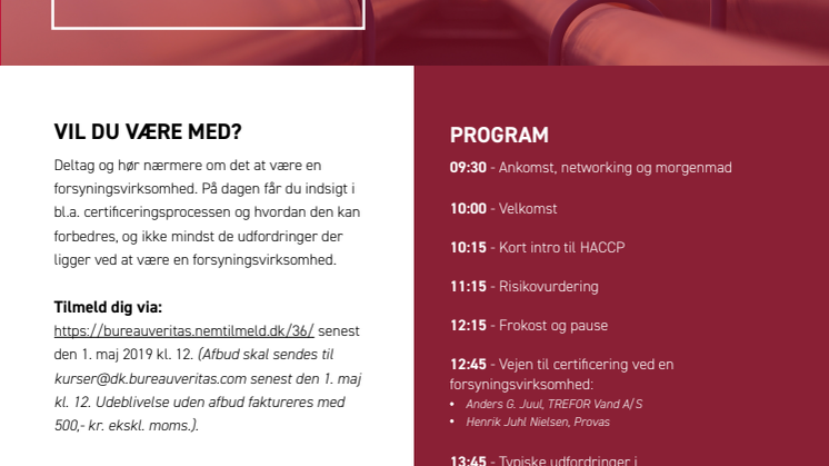 Invitation | Forsyningsvirksomheder 2019