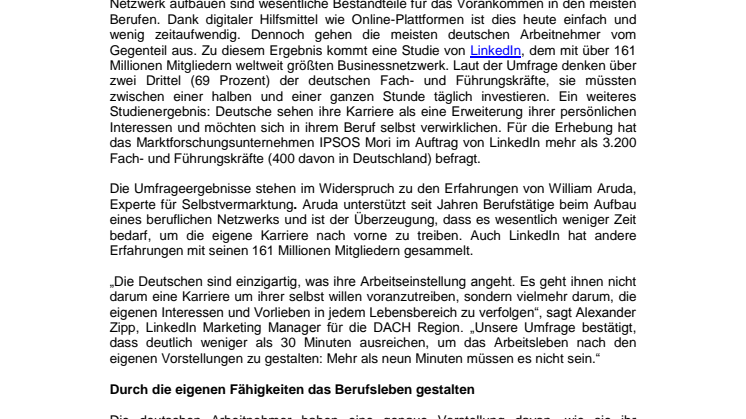 LinkedIn Umfrage: Deutsche investieren zu viel Zeit in ihre Karriere – täglich mehr als 30 Minuten