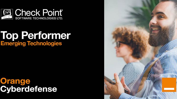 Orange Cyberdefense vinner Top Performer award i kategorin -Emerging Technologies.