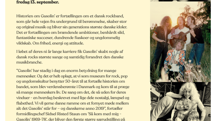 SÅ KOM MED MIG! – SÆRUDSTILLING OM GASOLIN’ PÅ RAGNAROCK