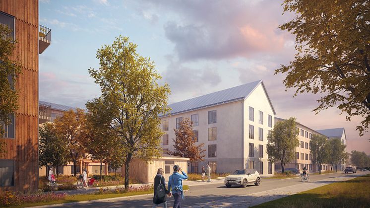 I Tyresö planerar OBOS och SPG bostäder i trä. 