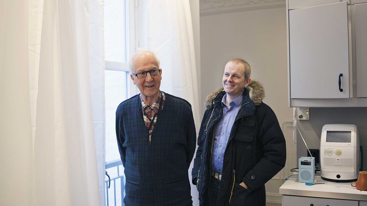 Far og sønn: Gunnar og Eldar Valde