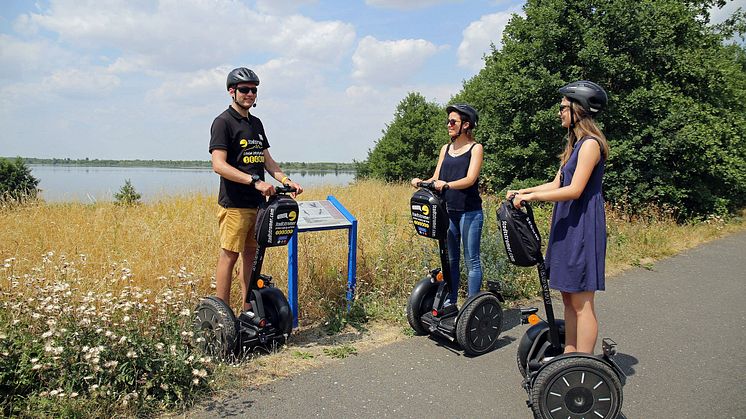 Informationstafel am Werbeliner See - Segway-Tour