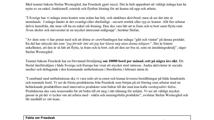 Freedesk från hobby till global framgång 