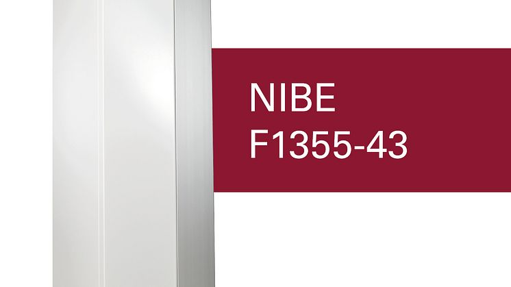 NIBE F1355-43 • RSK-nummer: 624 92 74 • Rekommenderat pris 159 000 exkl moms • CO2 - ekvivalent under 5 ton per kylkrets • Energimärkning A+++