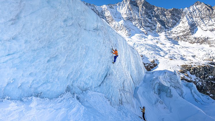 Eisklettern im Saastal 