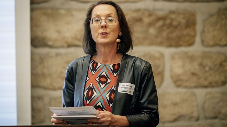 Organisierte das Presse-Treffen: Ines Nebelung (Leiterin Unternehmenskommunikation der TMGS)