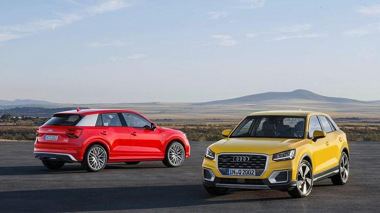 Audi Q2: Vegas Yellow og Tango Red