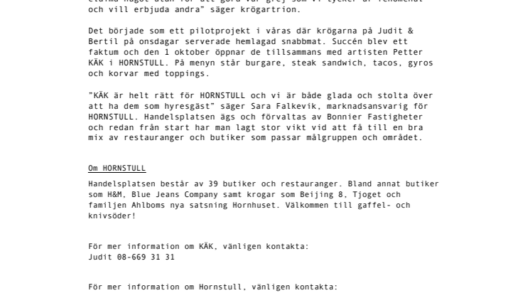 Judit & Bertil + Petter = KÄK i HORNSTULL