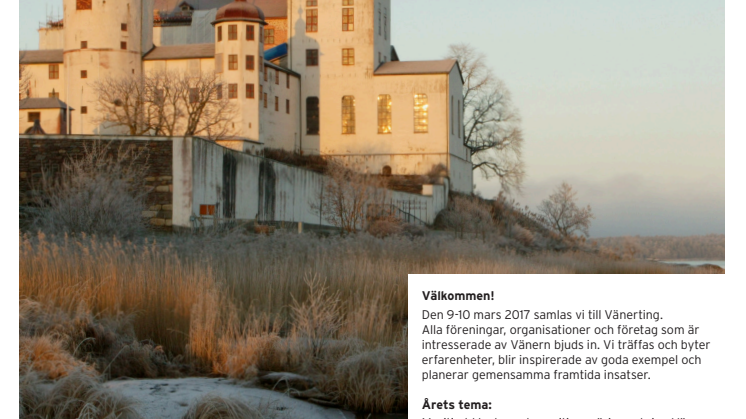 Detaljerat program Vänerting 9-10 mars