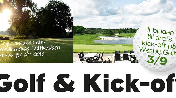 Kick-off på Wäsby Golf