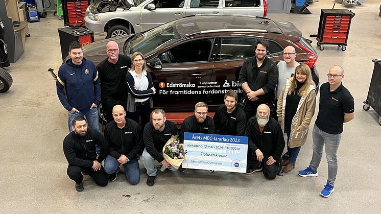Edströmska Gymnasiet i Västerås tilldelas utmärkelsen årets MBC-arbetslag 2023