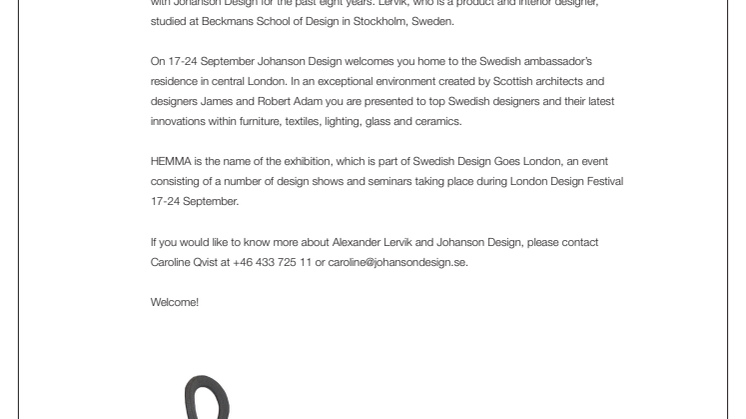 "An eye for Eye" - Alexander Lervik/Johanson Design.