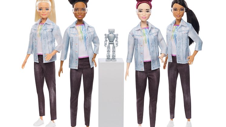 Barbie Robotik Ingenieurin in vier verschiedenen Ausführungen