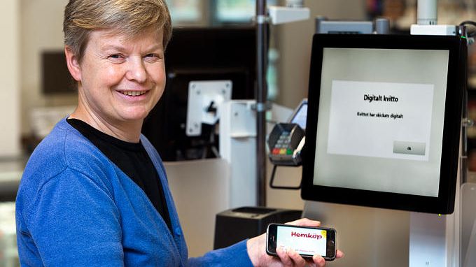 Axfood inför papperslösa kvitton