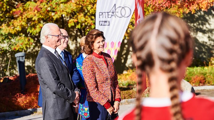 Piteå visade sig från sin soliga sida när vi idag söndag den 26 september fick kungligt besök för att uppmärksamma att Piteå firar 400 år 2021.