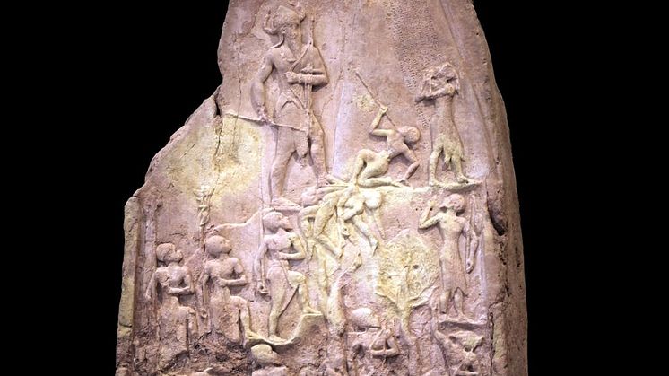 King Naram-Sin of Akkad, grandson of Sargon, leading his army to victory. (Rama / Louvre)