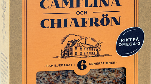 Tre Kullor Camelina och Chiafrön förpackning
