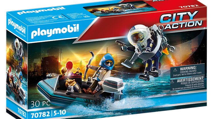 Polizei-Jetpack: Festnahme des Kunsträubers von PLAYMOBIL (70782)