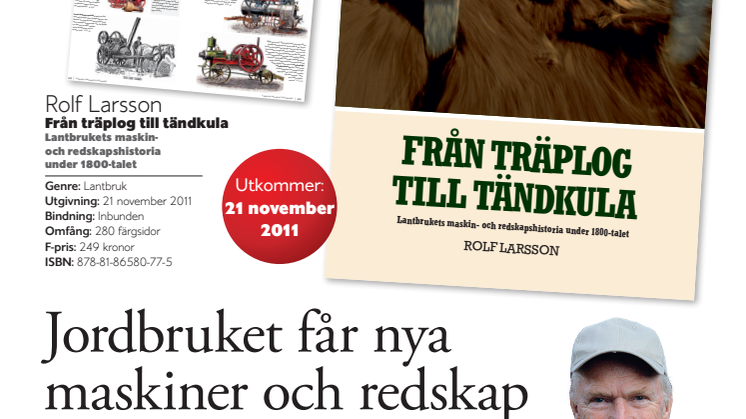 Ny bok från Albinsson & Sjöberg: Från träplog till tändkula