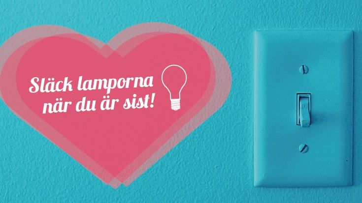släck lamporna