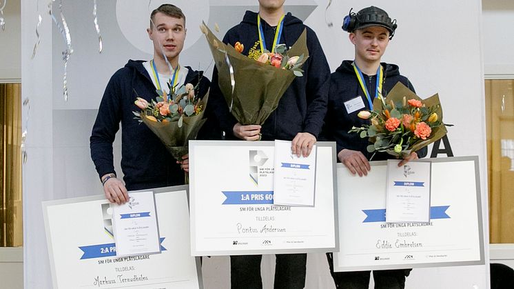 Medaljörerna i SM för unga plåtslagare 2023