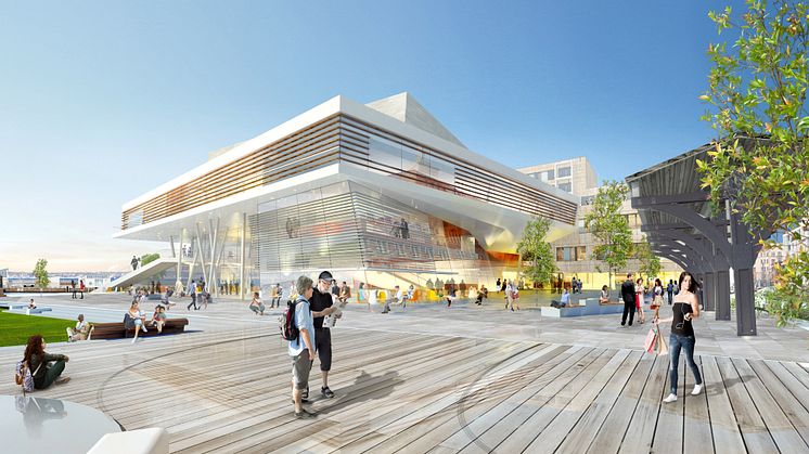 Midroc utvecklar en ny kongress- och hotellanläggning samt 150 bostäder i Helsingborgs city med namnet SeaU Helsingborg
