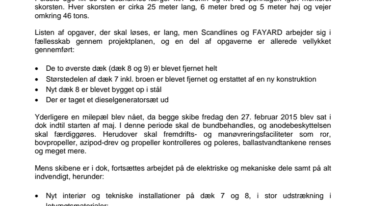 Scandlines‘ nye skibe når synlig milepæl