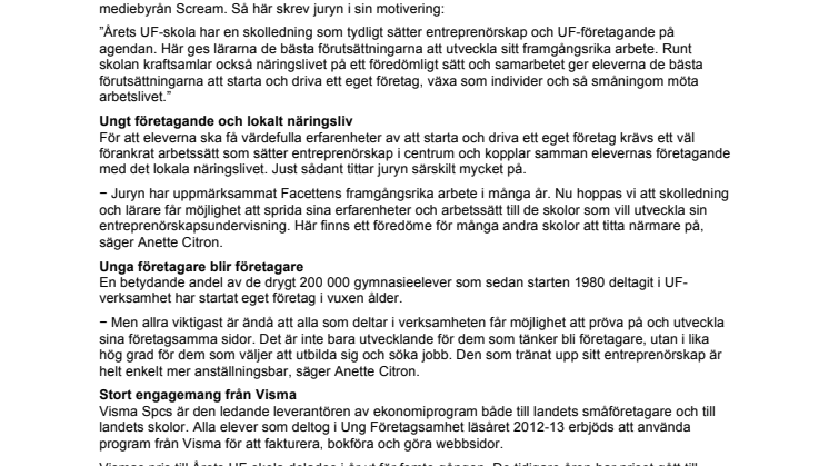 Åtvidaberg har bästa skolan för unga företagare