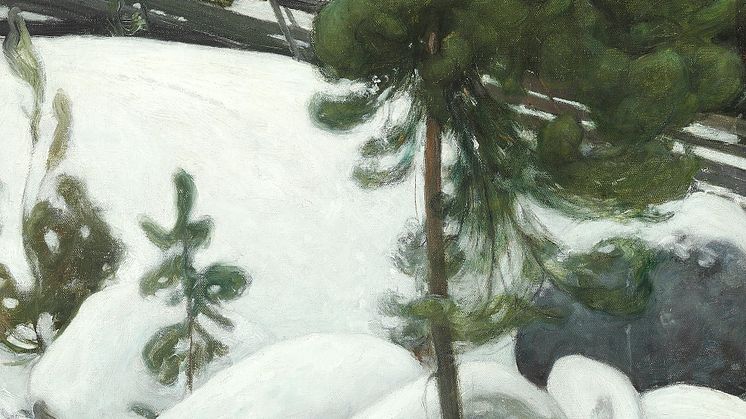 Pekka Halonen: Winter landscape.