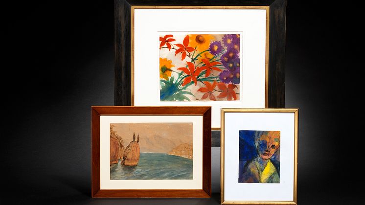 De tre værker af Emil Nolde fra auktionen den 5. december