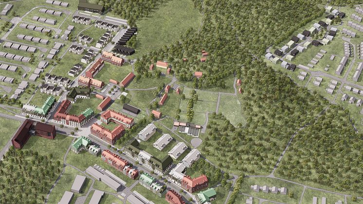 Illustrationsplan Hallunda Gård