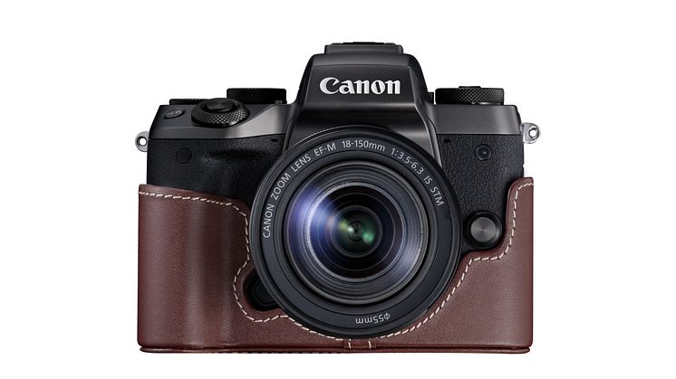 EOS M5 wEF-M 18-150mm f3.5-6.3 IS STM CameraJacket EH29-CJ-BR FRT