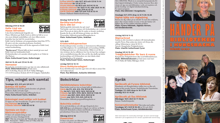 Bibliotekens vårprogram 2020