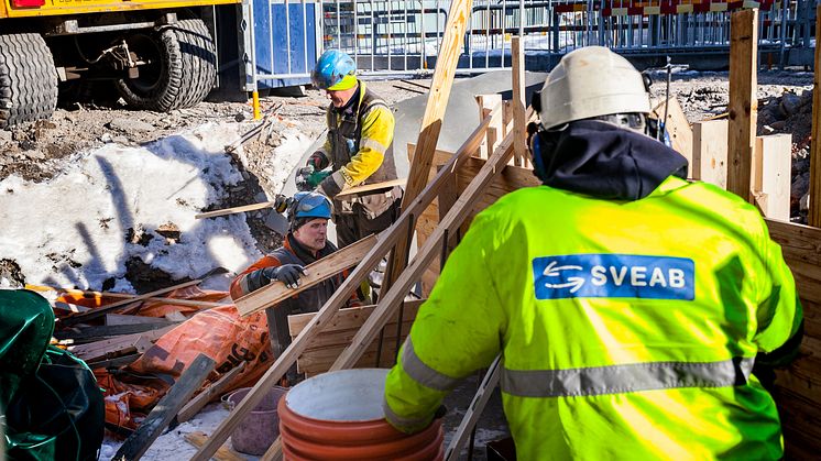 SVEAB Anläggning bygger om kvartersgata i Marievik