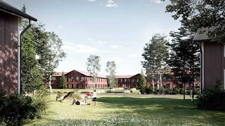 Vectura Fastigheter uppfîr bostÑder fîr Ñldre och fîrskola i BorlÑnge kommun