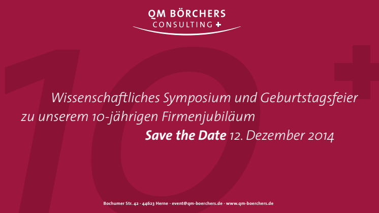 Jubiläum & Symposium mit Staatssekretärin Fischbach
