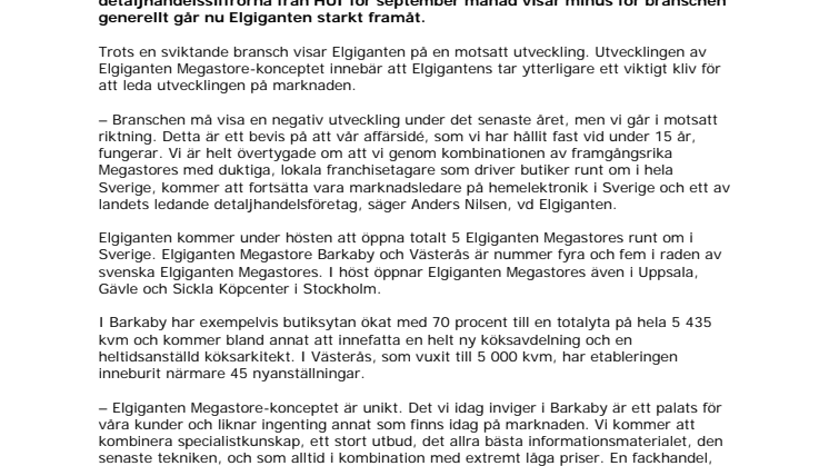 Elgiganten går emot trenden