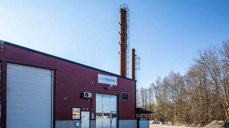 Solör Bioenergis fjärrvärmeanläggning i Lagan.