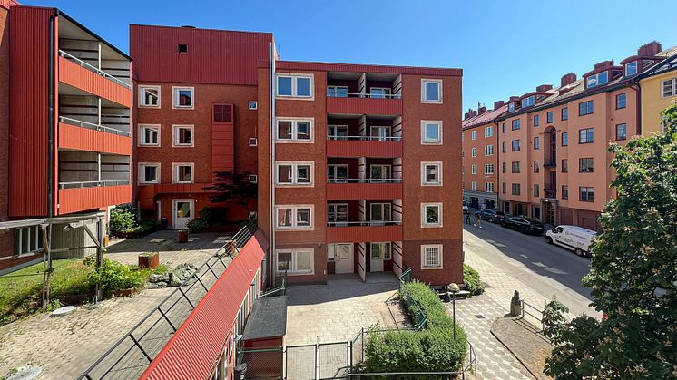 Fastigheten Vasen 3 i Vasastan, mot Kadettgatan.