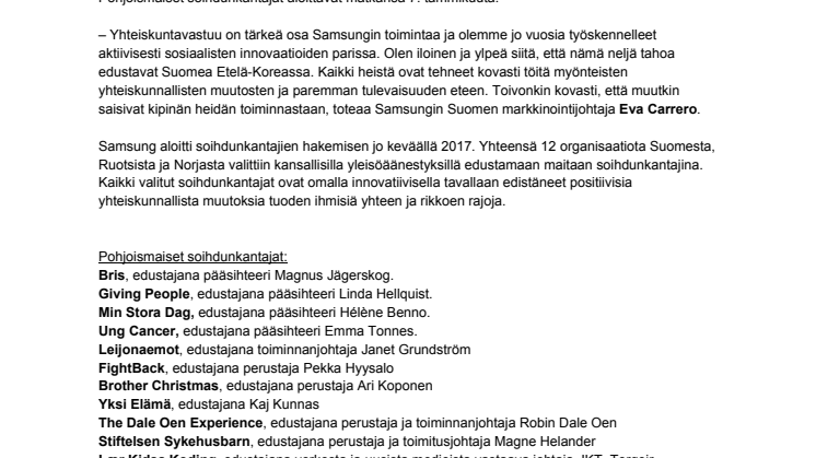 Pohjoismaiset soihdunkantajat ovat nyt matkalla Etelä-Koreaan