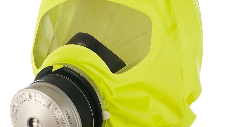 ​Flykthuvor - ny produktlinje från Dräger hos KGK