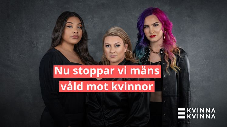 Kvinna till Kvinnas goodwillambassadörer Fanna Ndow Norrby, Sarah Dawn Finer och Linnéa Claeson. Foto: Alison De Mars
