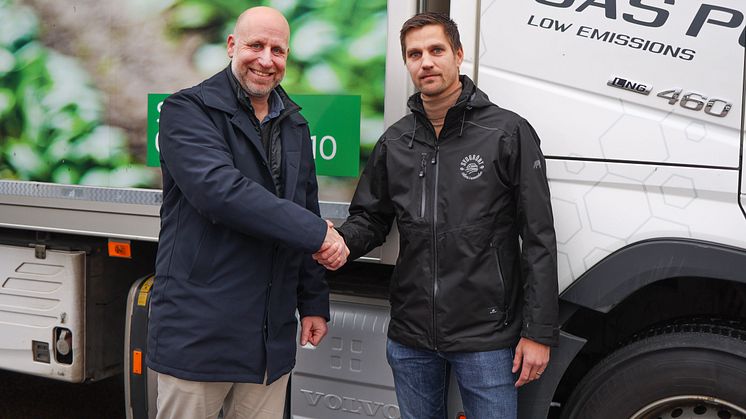 Johan Wolhin, COO på Salico och Fredrik Elensky, VD på SydLog. 